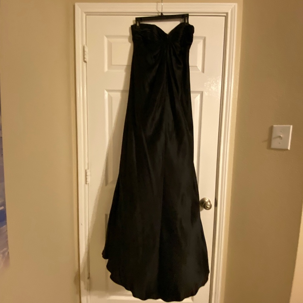 Laundry By Shelli Segal Black Silk Gown Evening 8